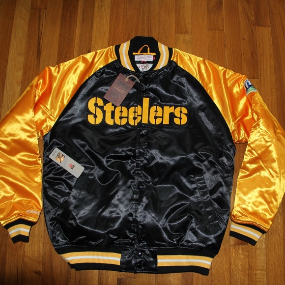 Mitchell and ness steelers jacket Clearance